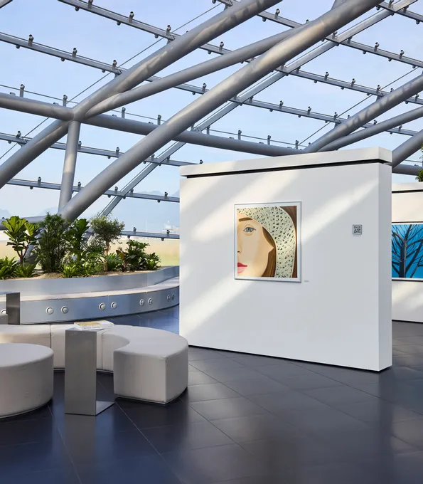 Architektur, Pflanzen, Kunstausstellung
